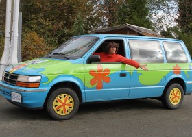 Velma in the Mystery van