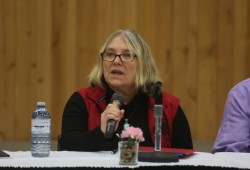 Margaret Bird, Quu’asa clinical counsellor, led a discussion on a Social Issues Panel at the NTC DAC Health-Ability Fair held at the Alberni Athletic Hall on Oct. 4.