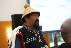 “I don’t ask permission from DFO to do what I’m doing in my backyard for management,” says Ahousaht Acting Tyee Ha’wilth Hasheukumiss. “Going forward, it’s just up to us to do it our way.” (Eric Plummer photo)