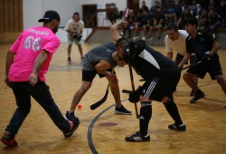 This was the first ball hockey tournament in the Tseshaht gym since before COVID-19, the return of a sport that engaged over a generation of players at Maht Mahs. 