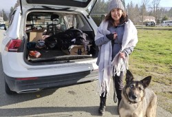 Jacquie Dennis of Huu-ay-aht lives in Anacla, but that doesn’t stop her from doing what she can to help the unhoused people of Port Alberni.