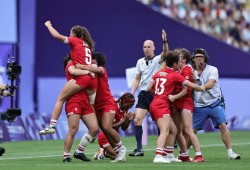 Canada advanced to Tuesday’s gold-medal game when it defeated Australia 21-12 earlier on Tuesday. (Rugby Canada photo)