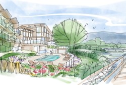 The city has described the future of the Somass lands as a “mixed use” site, with homes, stores, light industry and public access to the waterfront. (City of Port Alberni illustration)