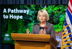 Provincial Health Officer Bonnie Henry has been pushing for the decriminalization of illicit drugs in B.C. since a report was released in 2018. (Province of B.C. photo)