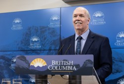 Premier John Horgan says that the Nuchatlaht case “couldn’t get resolved without it ending up in a court room”. (Province of B.C. photo)