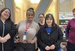 On Dec. 18 staff at the West Coast General Hospital were recognized by the Tseshaht First Nation and other Nuu-chah-nulth-aht. The medical professionals were given devil’s club necklaces for protection. (Tseshaht First Nation photo)