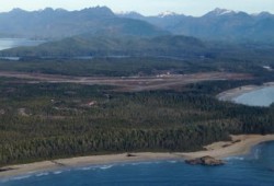 The west Coast Multiplex would be built in Tla-o-qui-aht territory, next to the Tofino Airport. (West Coast Multiplex Society photo) 