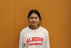 Brandi Lucas, of Hesquiaht First Nation, is a Grade 12 student at Alberni District Secondary School and point guard for senior girls basketball team. (Alexandra Mehl photo)