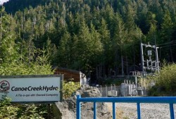Canoe Creek hydroelectric facility, a partnership of Tlo-o-qui-aht First Nation and Swift Water Power Corporation. (Tla-o-qui-aht First Nation photo)