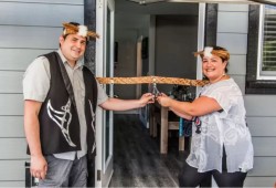 Ed and Noami Nicholson are pictured in 2018, when they opened Čims Guest House on the Tseshaht First Nation reserve. In January the operation was recognized by the Vancouver Island Business Excellence awards. (Submitted photo)