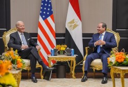 Ahead of COP27, on Nov. 11 US President Joe Biden met with President El-Sisi of Egypt. The leaders discussed global efforts to tackle the climate crisis, our longstanding defense partnership, and respecting fundamental freedoms. (White House/Wikimedia Commons photo)