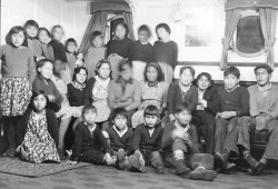 Pictured are students at the Alberni Indian Residential School, which operated in Tseshaht territory from 1873 to 1974 and is named in the litigation. (United Church of Canada archives)