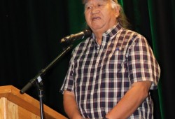 Nuchatlaht Councillor Archie Little has served as a director at NEDC for years. He thanked his nephew Al Little, NEDC general manager, for helping Indigenous entrepreneurs when they had no where else to go. 