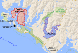 Following the official renaming of Tofino’s Mackenzie Beach back to its traditional name tinwis (pronounced ti-nu-wis) in the fall, Tla-o-qui-aht First Nation (TFN) has applied to the BC Geographical Names Office to change three additional place names: North Chesterman Beach, Kennedy Lake and Meares Island.