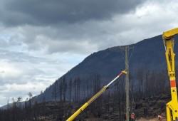 Power was also shut off to Bamfield, the Huu-ay-aht village of Anacla and the Ditidaht village of balaac̓adt at Nitinaht Lake, but BC Hydro restored electricity to these communities on Aug. 23. (BC Hydro photo)
