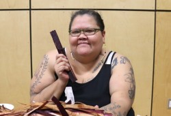 Shannon Mack is a fifth-generation cedar weaver.