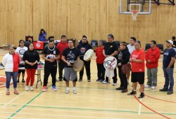 The Charleson Family had a moment of silence during the tournament to honour Nuu-chah-nulth basketball legend Con Charleson. 