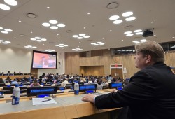 While there, Chief Cootes said he exchanged views on ways to enhance participation of Indigenous peoples within the mechanisms of the UN, “and in particular, to support advancing a distinct approach to recognizing the status as Indigenous Peoples within the United Nation’s system.” (Submitted photo)