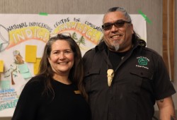 Tla-o-qui-aht siblings Danielle Wilson and Saya Masso.