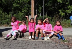 Tlucha Daycare kids rejoice after a bouncy day in their neighbourhood.