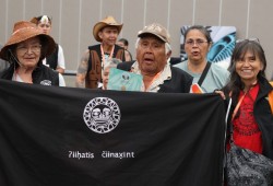 Ehattesaht/Chinehkint take part in the Grand Entry.