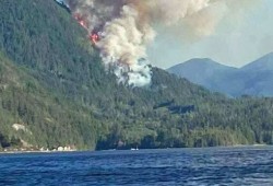 In August 2025 the Mount Underwood blaze quickly spread to over 3,500 hectares, but on the Island’s west Coast the Pacific Rim National Park Reserve has not seen any large wildfires over its history, according to Parks Canada. (Submitted photo)