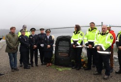 On Thursday October 19, 2023, a small gathering was held at the newly constructed rest area on Kennedy Hill to remember Fuller and Polivka. Representatives from BC Emergency Health Services and the Ambulance Paramedics of BC, along with community members, gathered at the site on Highway 4 to dedicate a memorial marker honouring the Tofino paramedics.