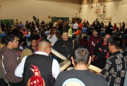 Cultural celebration followed the signing in the Kyuquot Elementary Secondary School’s newly expanded gymnasium.