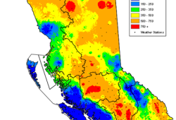 By Halloween last year Vancouver Island was wet again, but other parts of the province remained in drought.