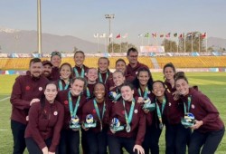The Canadian Women's Rugby Sevens team received a silver medal at the Pan American Games in Santiago, Chile on Nov. 3 and 4, 2023. (Submitted photo)