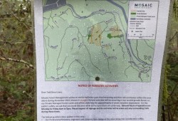 The popular hiking area expected to reopen later in February after five hectares of private forest is logged. 