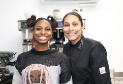 Chef Liiv and Imanii, who are Nisqually, catered the Seattle Christmas dinner on Dec. 12. (Denise Titian photo)