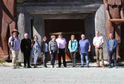 On Sept. 11 a group visited Anacla and the National Historic Site of Kiixin, including MLA Josie Osbourne, MP Gord Johns and CEO of the Trans Canada Trail Eleanor McMahon.