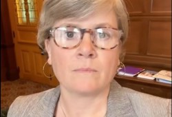 “Part of the bigger picture here is a health care workforce shortage. We are doing everything possible as a province to hire more staff,” says Health Minister Josie Osborne. (Josie Osborne video still)