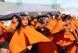 Cultural performances followed the walk, which ended at Maht Mahs on the Tseshaht reserve.