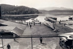 The Coal Harbour whaling station, circa 1948.