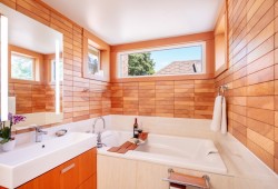 Last year Huu-ay-aht announced becoming the majority owner of TimberTiles, a manufacturing outfit in Port Alberni that used second-growth hemlock to produce wood tiles for interior spaces. (TimberTiles photo)