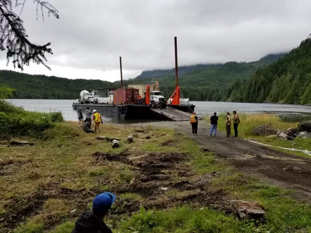 Currently, the village of Ehthlateese relies solely on diesel energy that’s barged into the community by BC Hydro. Tucked in the Uchucklesaht Inlet off the west coast of Vancouver Island, Ehthlateese’s current diesel generation is at capacity. (Uchucklesaht Tribe photo)