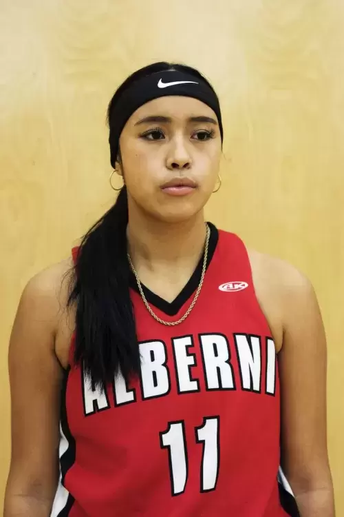 Jenelle Johnson-Sabbas is the assistant captain on the Alberni District Secondary School's senior girls basketball team. 