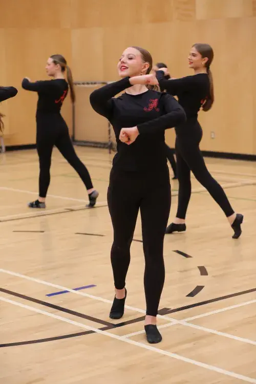 The Alberni dance team displays their talents at a Totem media event in November. (Eric Plummer photo)