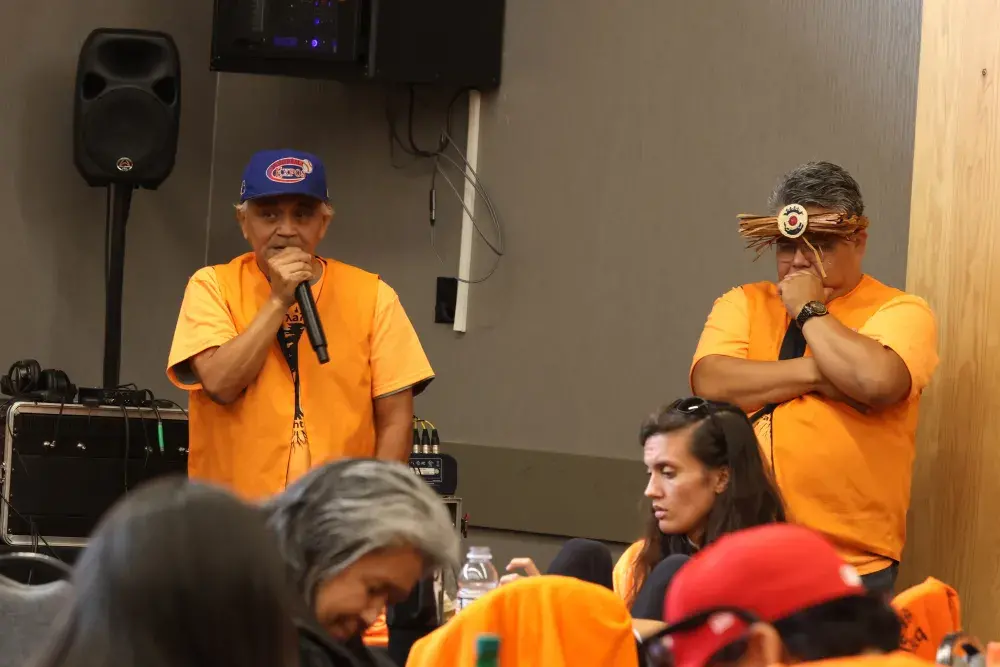 Francis Frank addresses National Day for Reconciliation crowd 