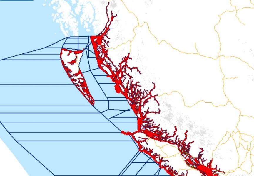 DFO shellfish closure map