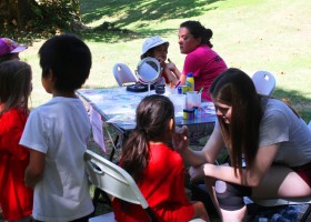 Face painting station