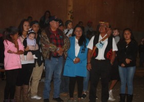 Esquimalt Chief Andrew Thomas and his daughter-in-law Hesquiaht Tyee Kathleen Andrews