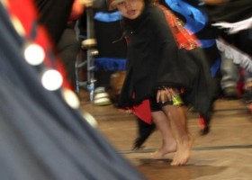 Young Hesquiaht hinkeets dancer