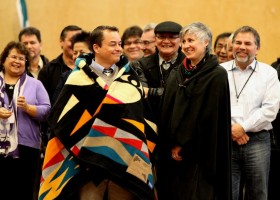 Nancy and Shawn Atleo react to Nancy being called the national lady boss