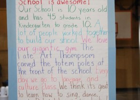 A message from the Grade 3/4 class